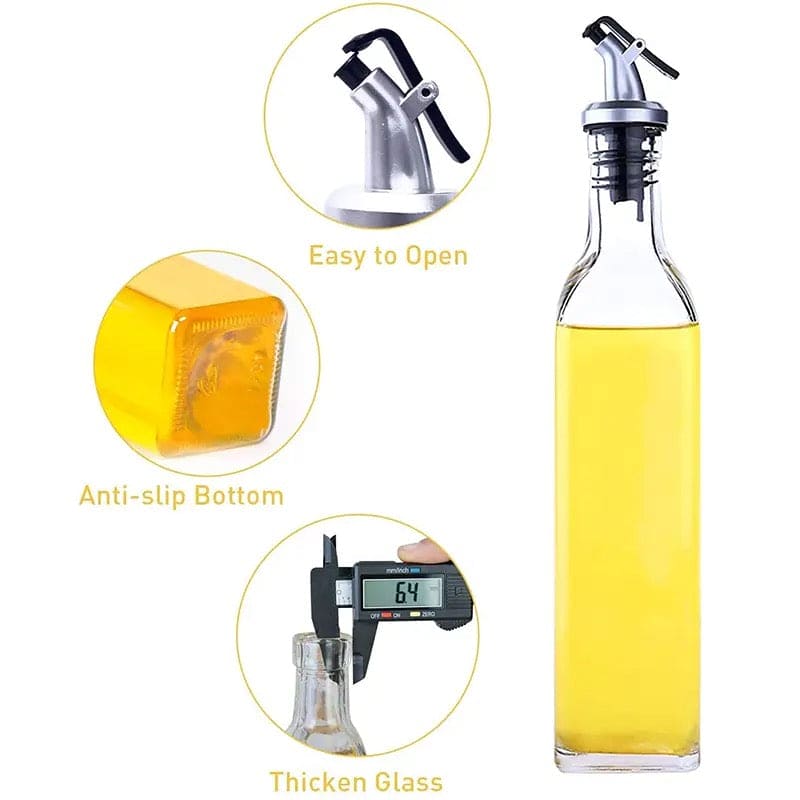 500ml Oil Glass Bottle, Creative Oil Dispenser, Kitchen Cooking Seasoning Bottle, Cooking Oil Tank Bottle 500ml Oil Glass Bottle, Creative Oil Dispenser, Kitchen Cooking Seasoning Bottle, Cooking Oil Tank Bottle